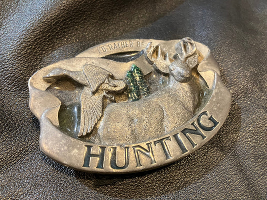 "I'd Rather Be Hunting" - Belt Buckle