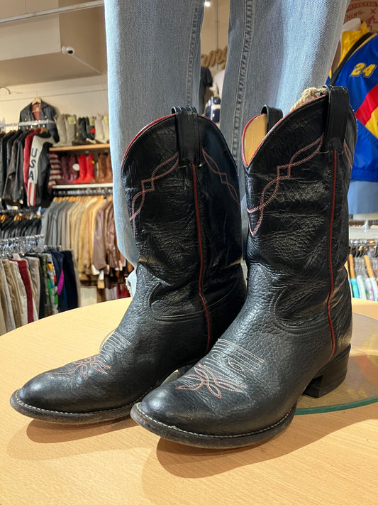 USA Leather Wstern Boots Size: 9-10 W