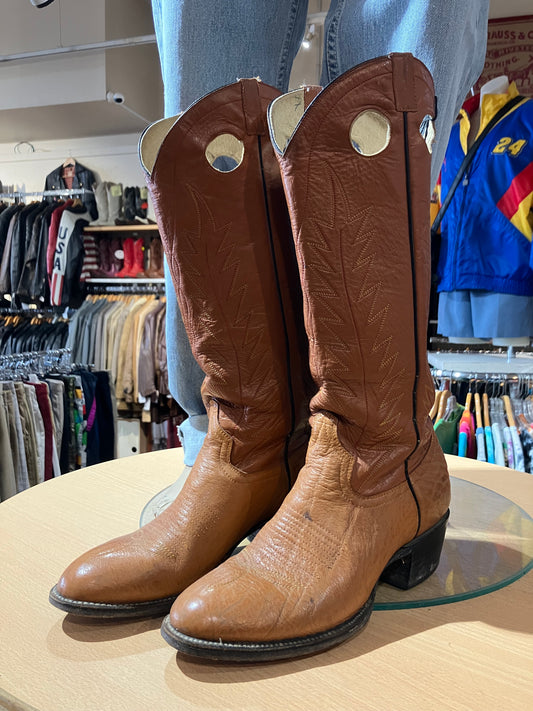 USA Leather Westerns Size: 9.5