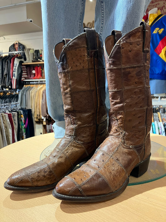 USA Exotic Patchwork Leather Boots