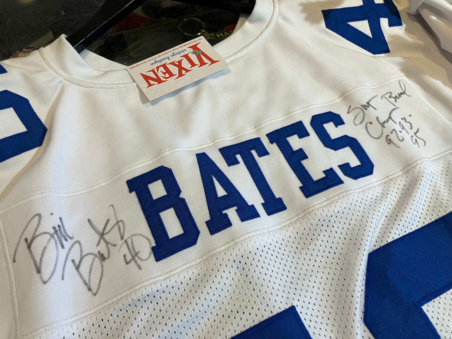 XL NFL Jersey - Signed by Dallas Cowboy's Bill Bates