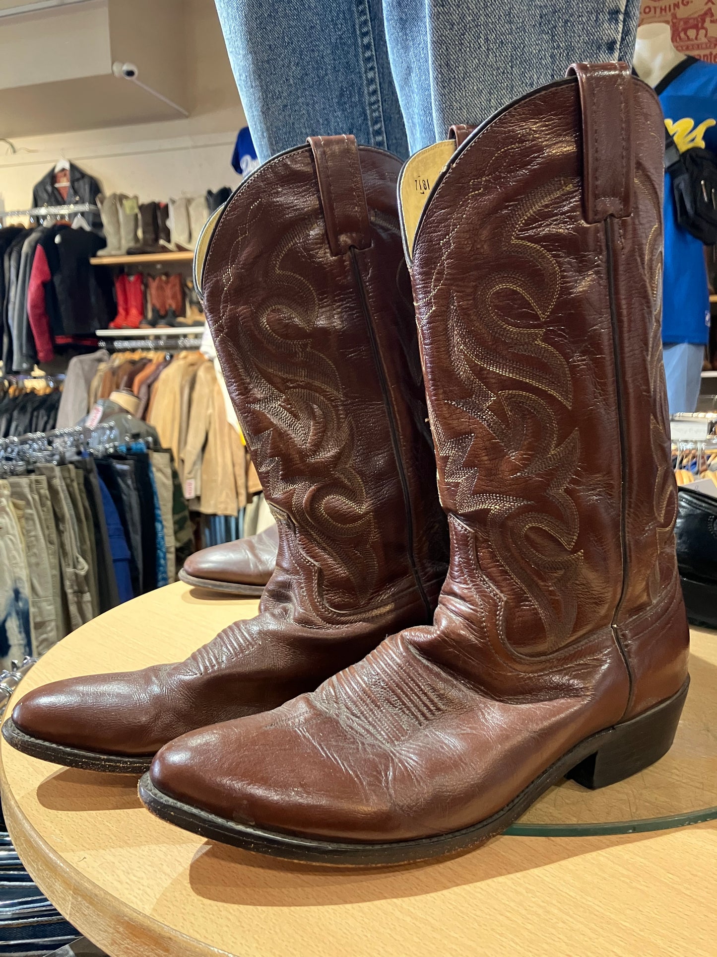 USA Leather Western Boots - Size: 11 1/2