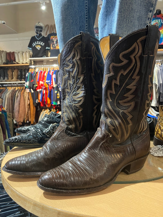 Exotic Leather Western Boots - Size: 10