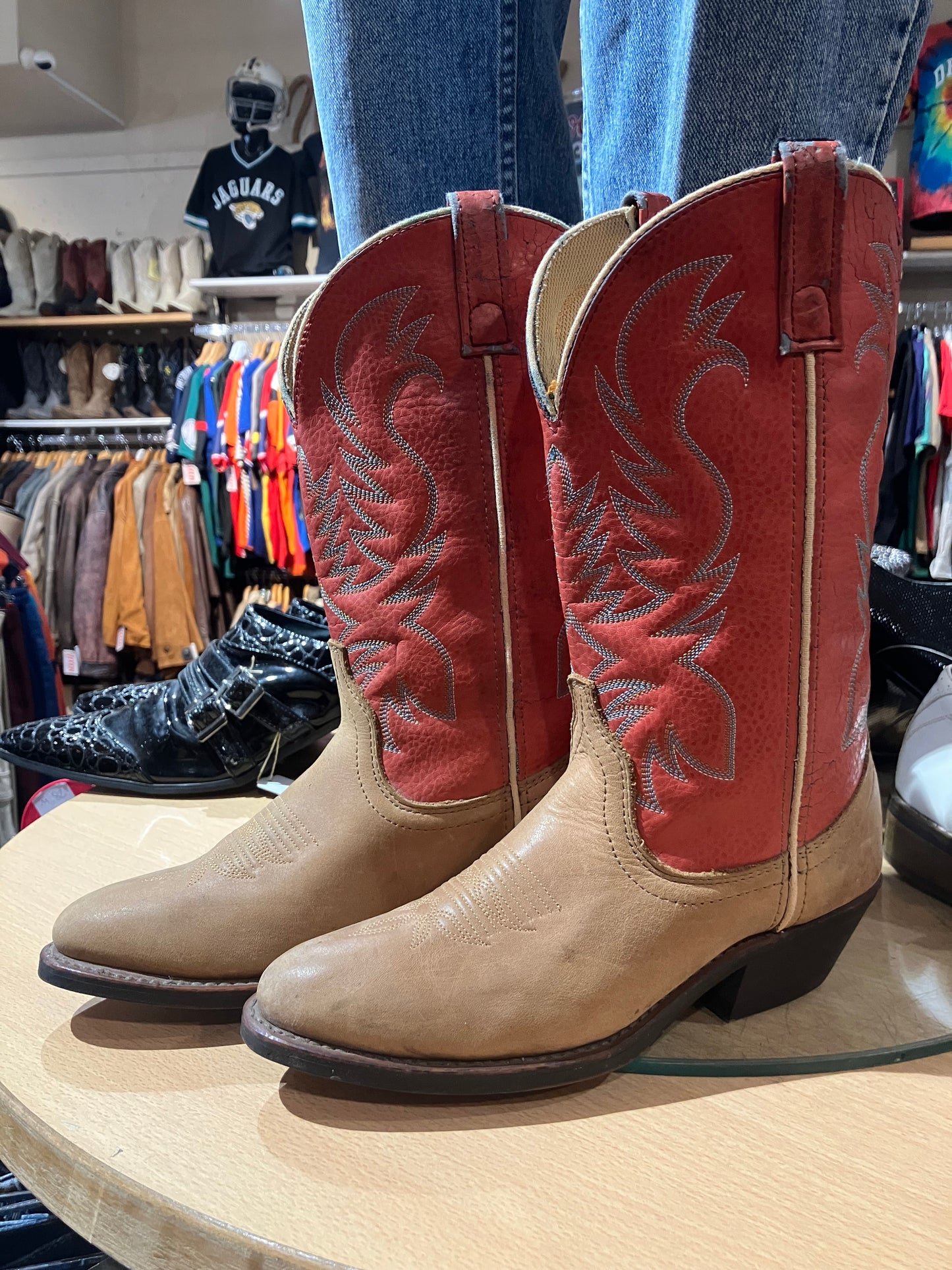 USA Two Tone Western Boots - Size 7W