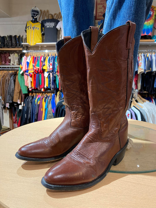 USA Leather Western Boots Size: 9W