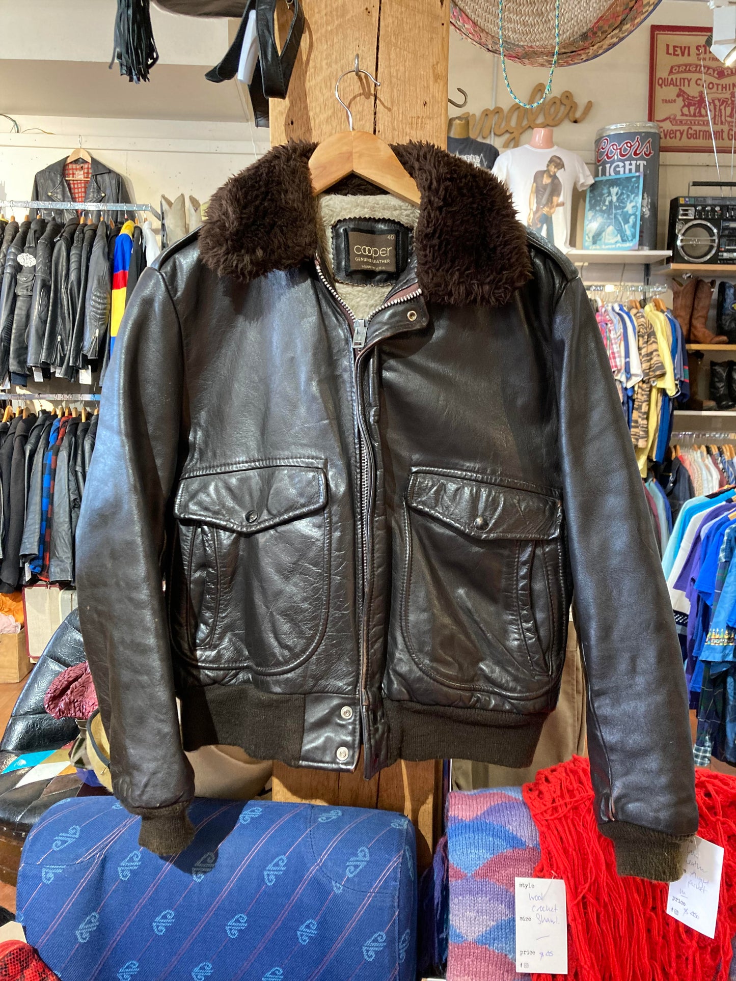 Lux Leather Flight Jacket