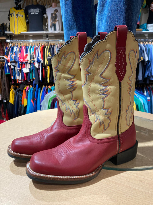 ACME Two Tone Leather Western Size: 8