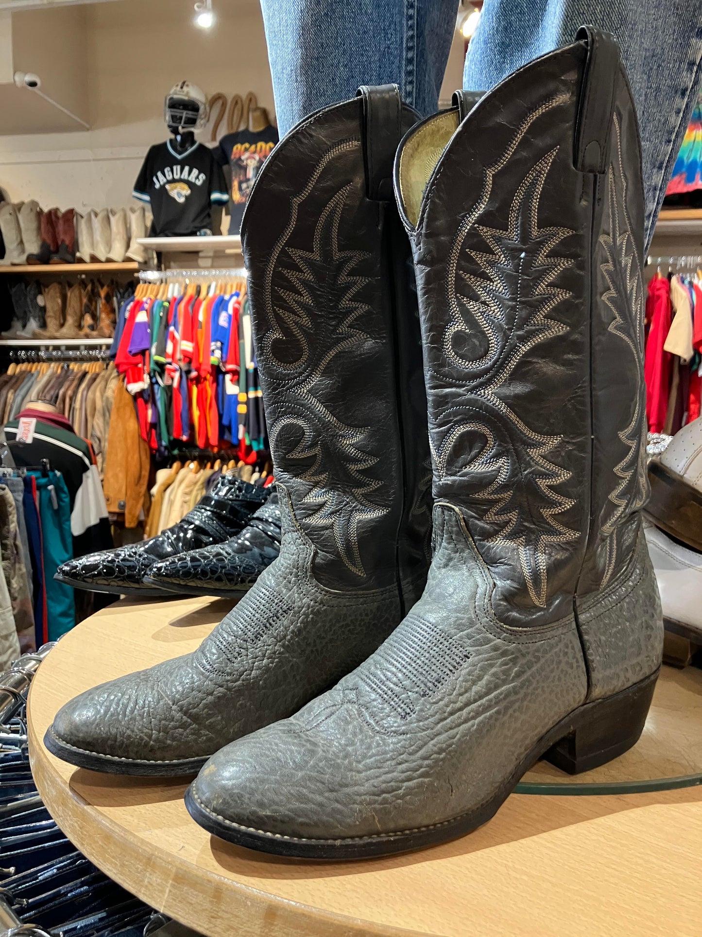 USA Leather Western Boots - Size: 8 1/2