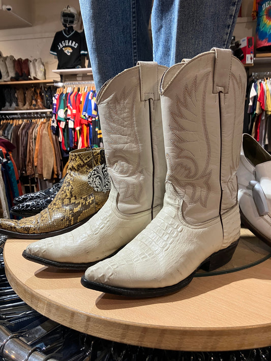 USA Exotic Leather Western Boots - Size: 9-10W
