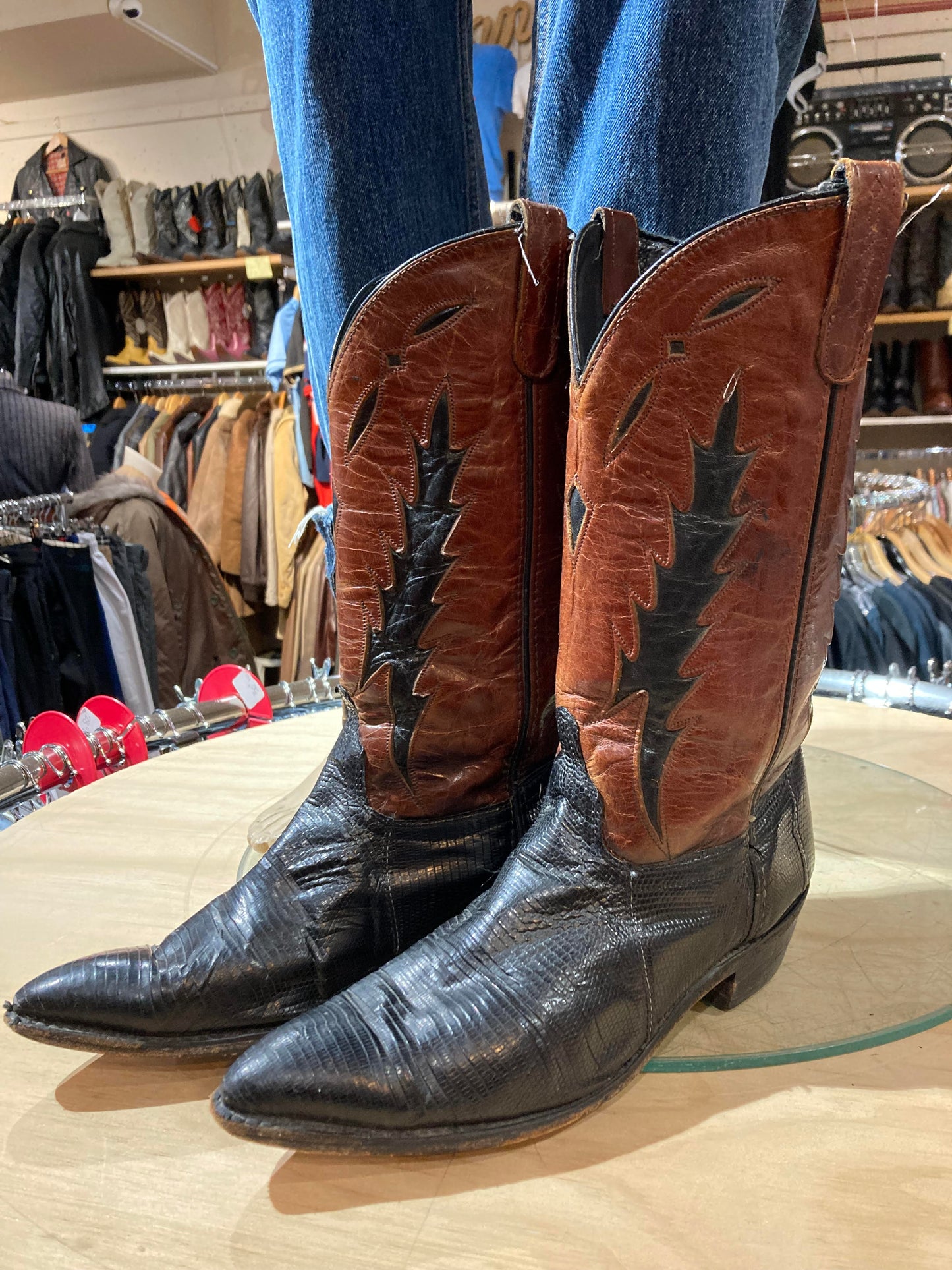 USA Leather Western Boots Size: 10W