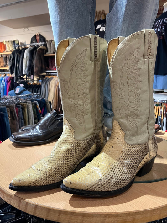 USA Snakeskin Cowboy Boots