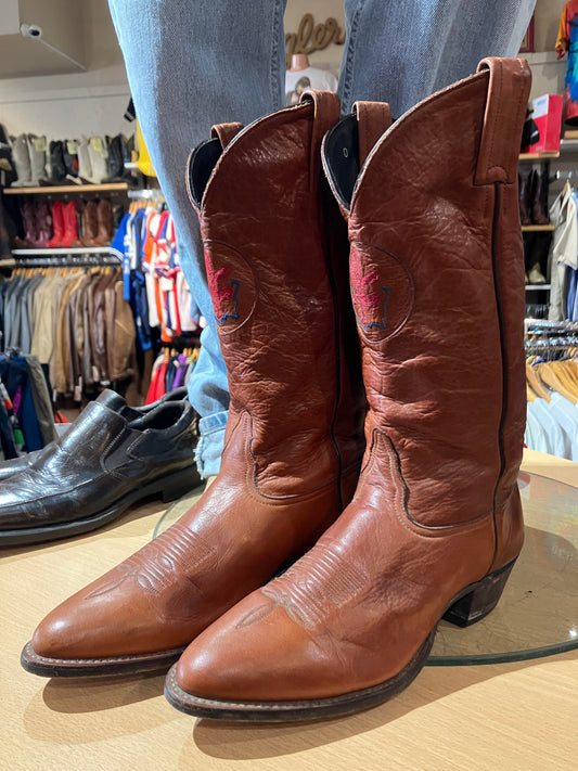 USA Leather Cowboy Size: W8