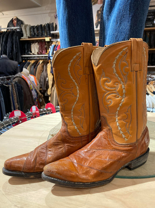 USA Eel Skin Western Boots