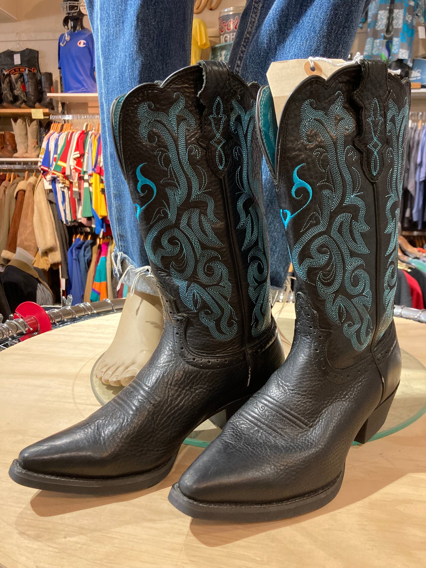 Leather Western Boots