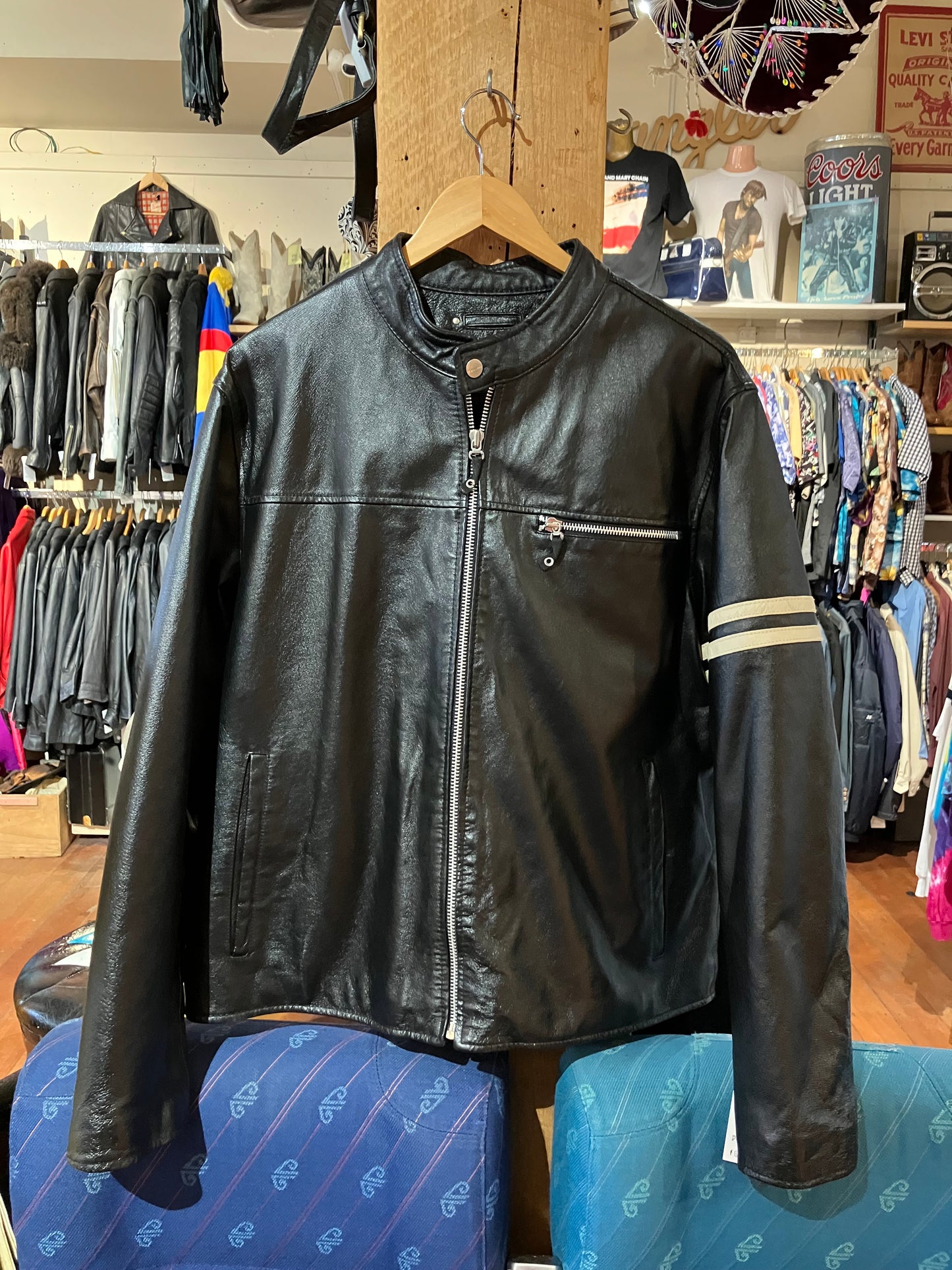 Lux Leather Cafe Racer - Size: L