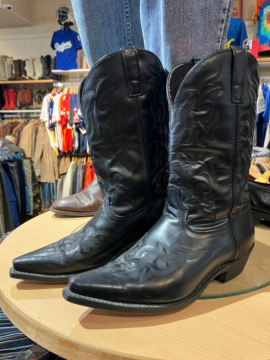 Noir Western Boots - Size: 10 1/2