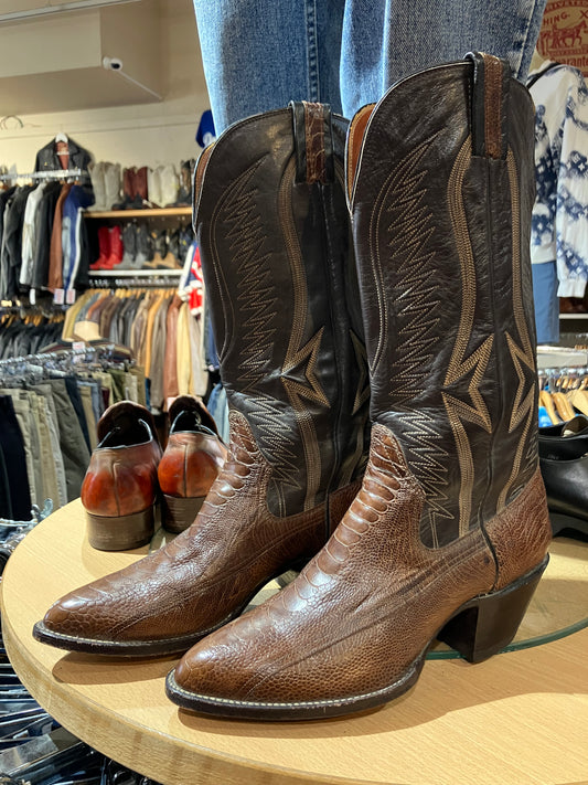 USA Exotic Leather Westerns - Size: 9-10W