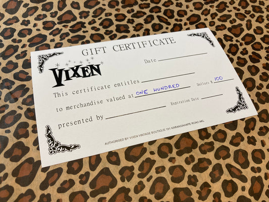 $100 Gift Certificate