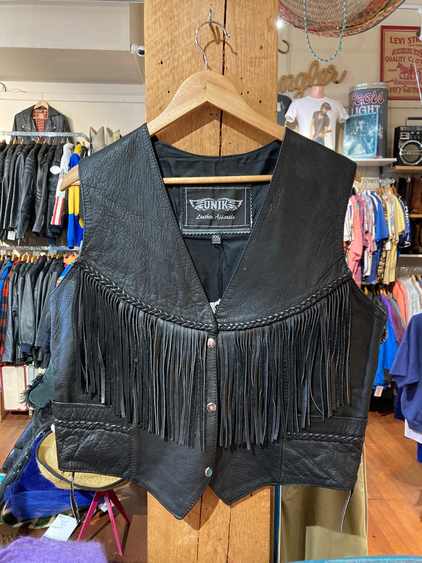 Tassel Leather Vest