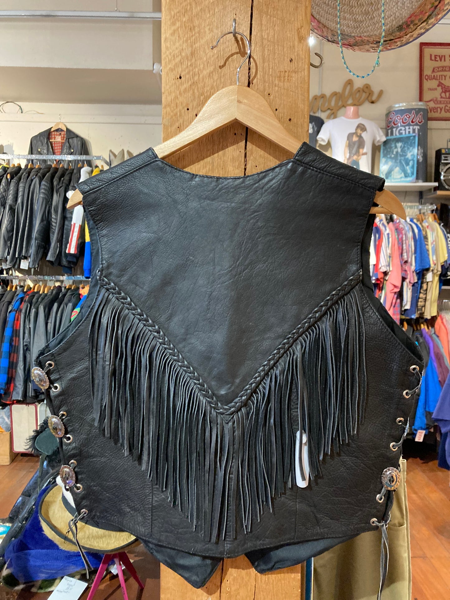 Tassel Leather Vest