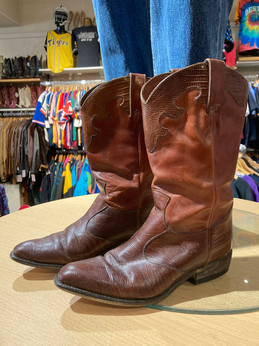 Leather Western Boots Size: 8