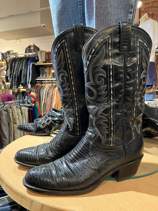 Exotic Leather Cowboy Boots - Size: 10 1/2