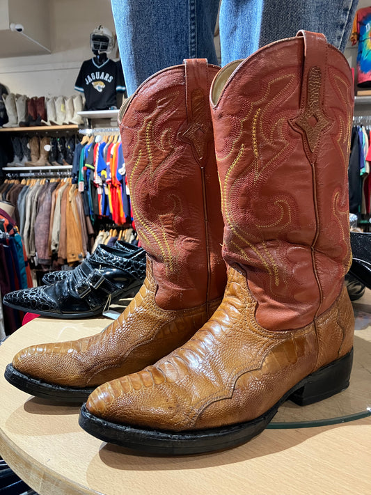 Exotic Leather Cowboy Boots - Size: 9