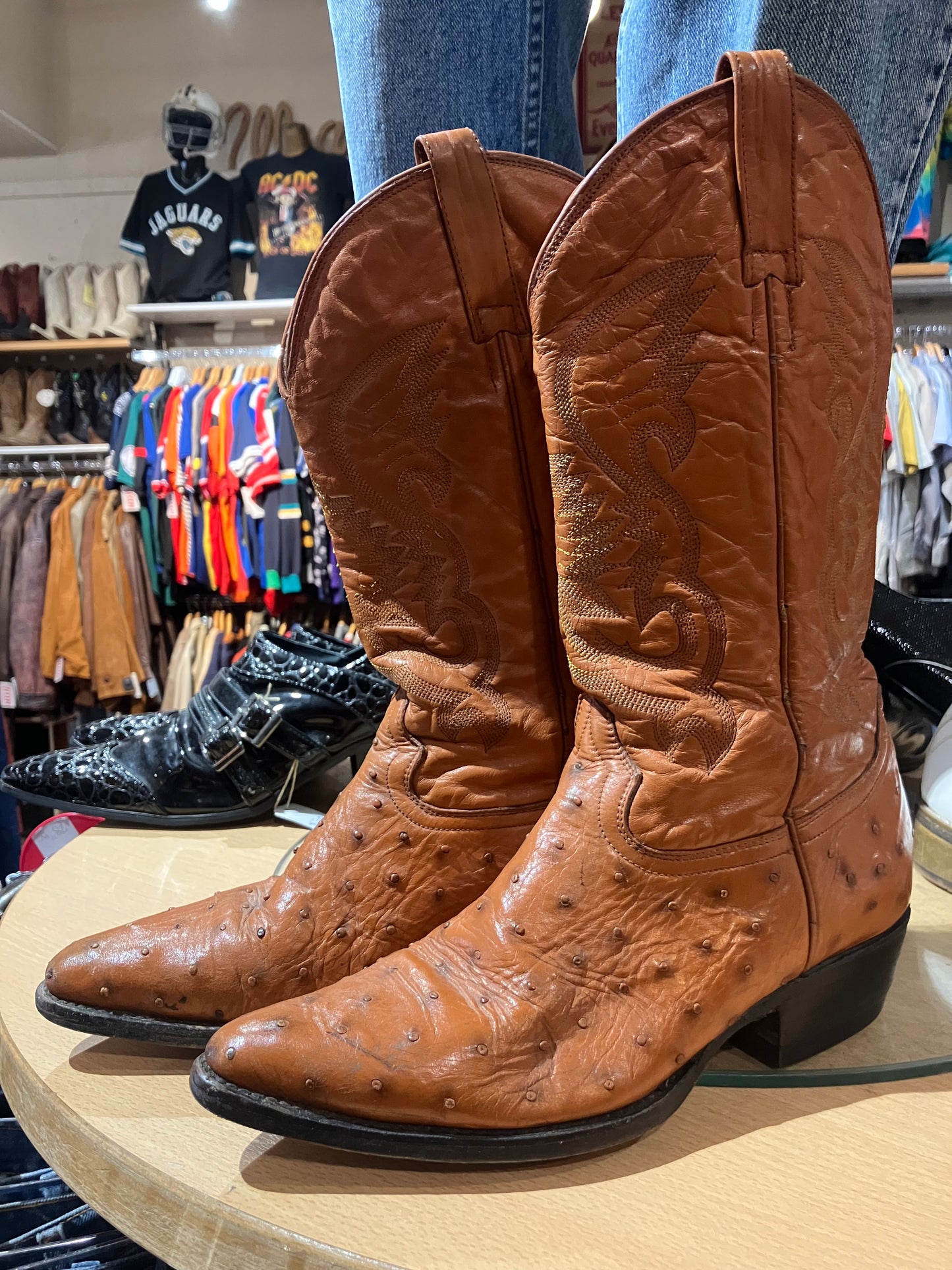 USA Exotic Leather Western Boots - Size: 6.5