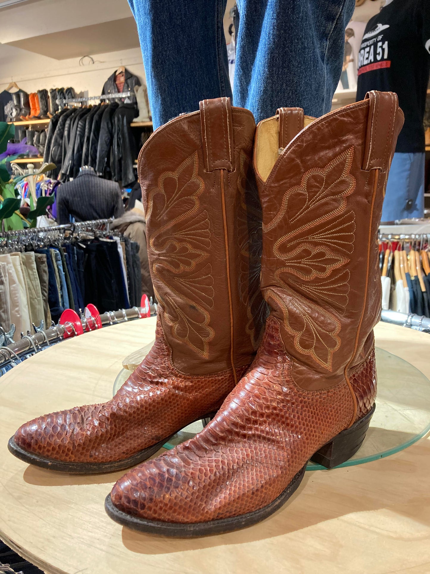 Exotic Leather Cowboy Size: 11 1/2