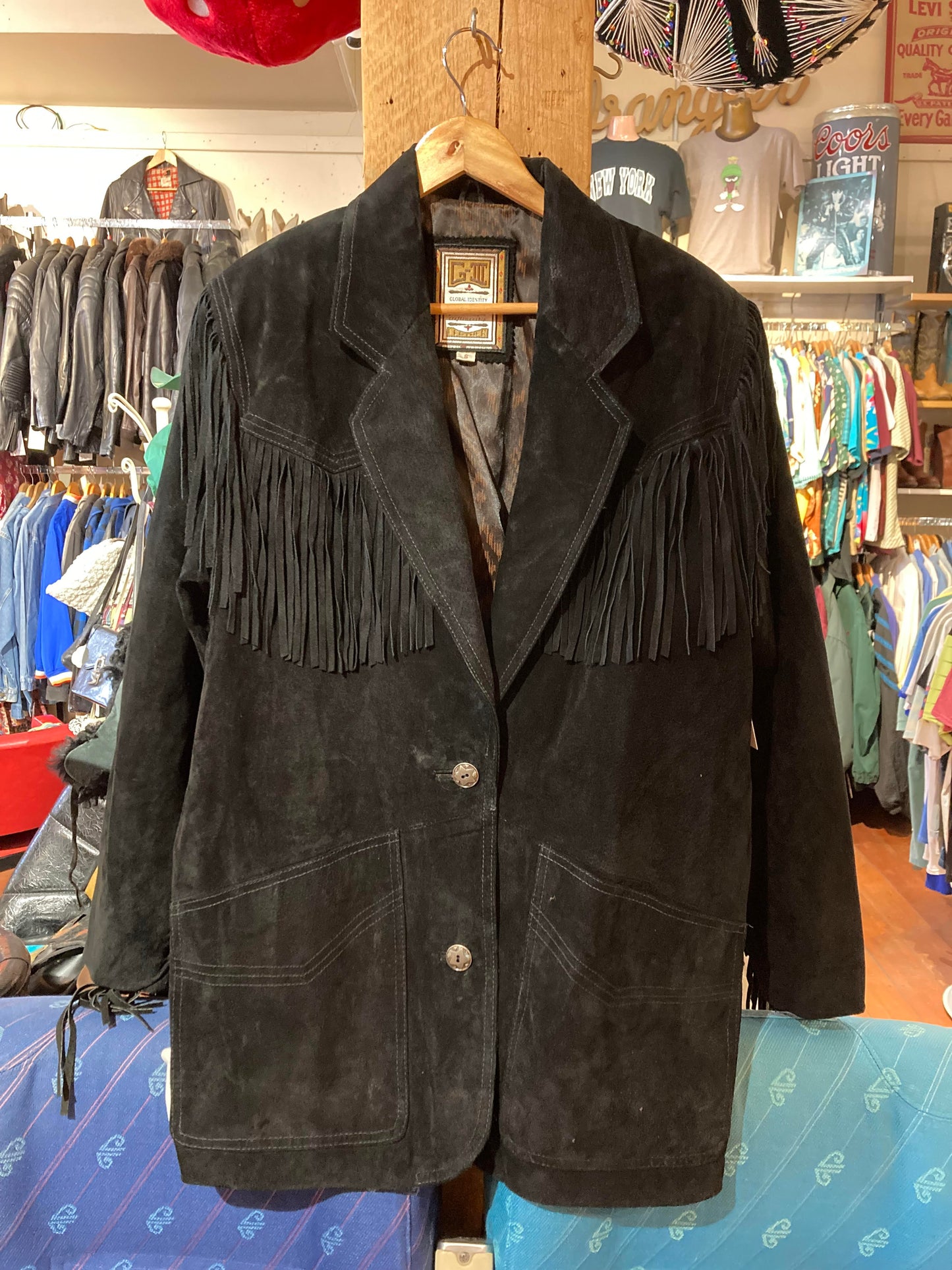 USA Suede Tassel Coat