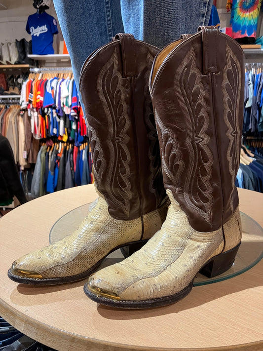USA Snakeskin Boots - Size: 9W